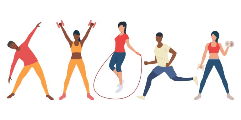exercise vector banner